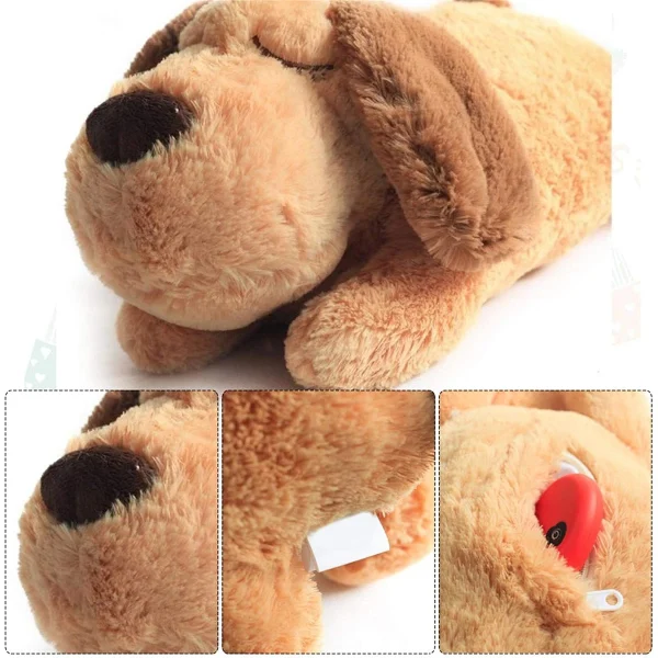 Plush Heartbeat Puppy Toy Snuggle - Image 3