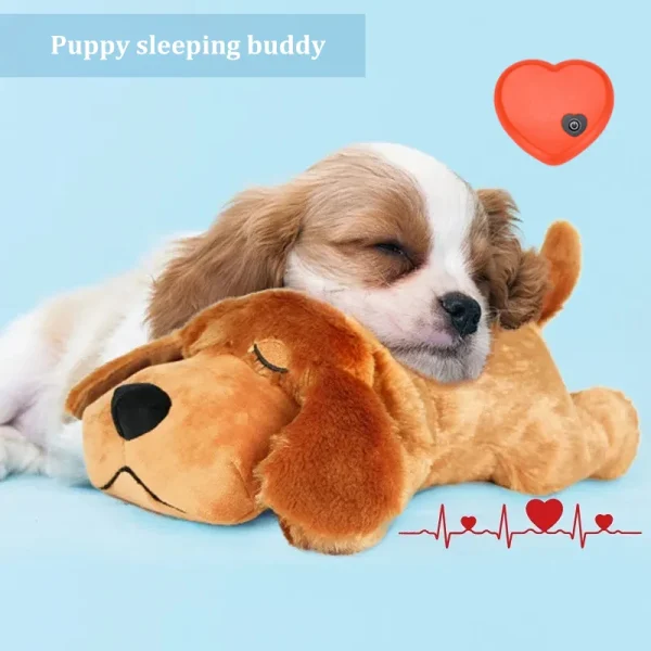 Plush Heartbeat Puppy Toy Snuggle